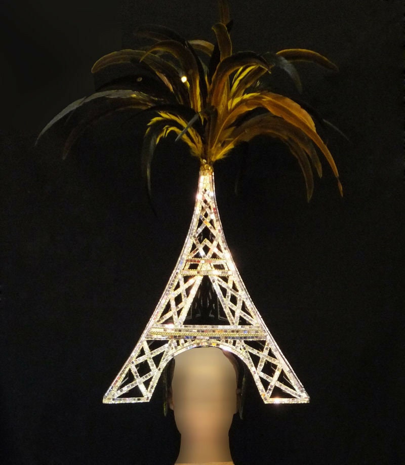 Da NeeNa H087G2 La Tour Eiffel dame de fer Paris France Eiffel Tower headdress