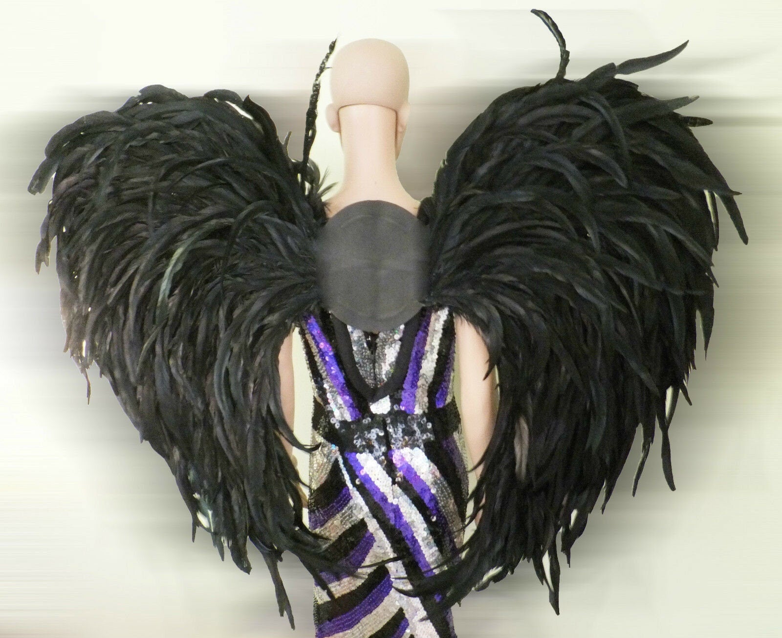 Da NeeNa C018S Dance Latin Wing Burlesque Carnival Devil Wings