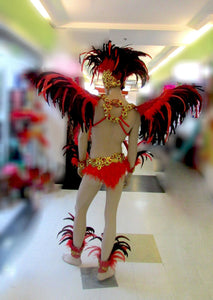 Da NeeNa C073 Parade Drag Rio Dancer Headdress Men Samba Costume Set XS-XL