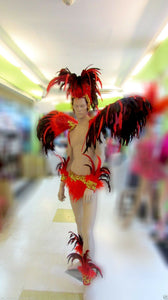 Da NeeNa C073 Parade Drag Rio Dancer Headdress Men Samba Costume Set XS-XL