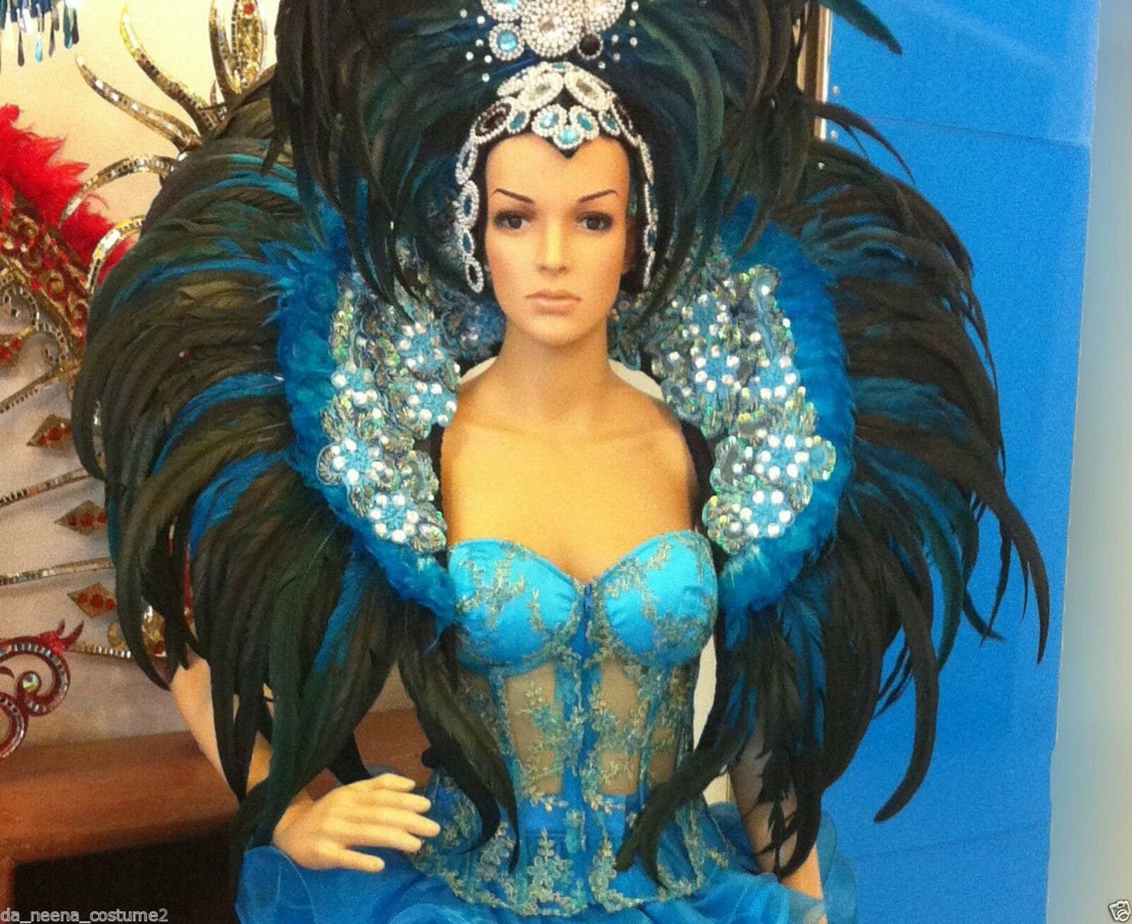 Da NeeNa C041 Vegas Cabaret Showgirl Dancer Stage Burlesque Costume set