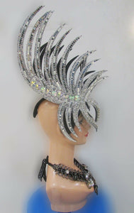 Da NeeNa H178 Mask Bird of Paradise Showgirl Pageant Headdress