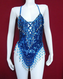 Da NeeNa R28 (Ready to ship - red ) Party Latin Dance Costume Drag Showgirl Leotard