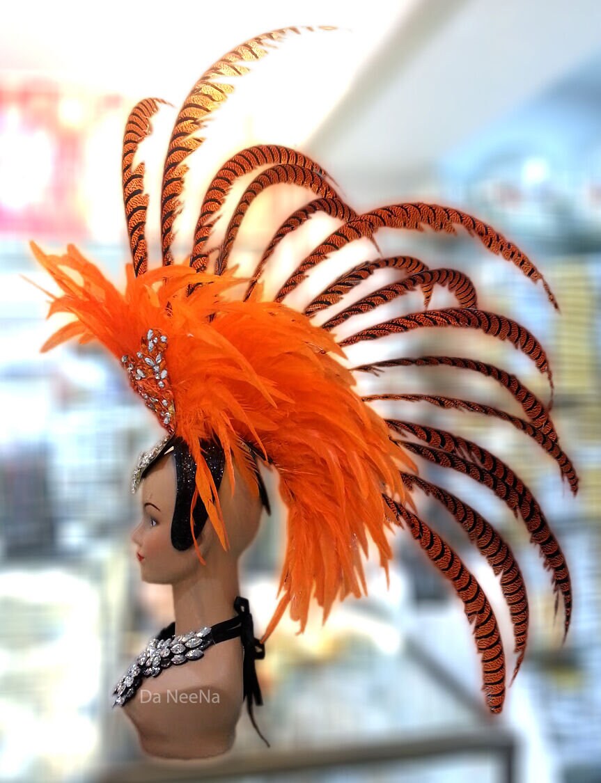 Da NeeNa H652 Punk Rock Musician Dance Drag Showgirl Pageant Crystal Headdress