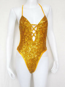 Da NeeNa L010 Dance Cheerleader Pageant Sequin leotard XS-XL