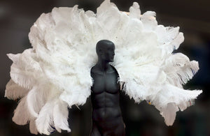 Da NeeNa B043B Victoria Gigantic Ostrich Feather Angel Wings Shoulder Pieces