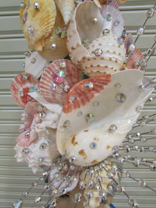 Da NeeNa H545 Shell Sea Princess Crystal Showgirl Dance Crystal Headdress