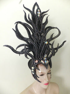 Da NeeNa H012 Showgirl Cabaret Drag Samba Witch Devil Medusa Headdress