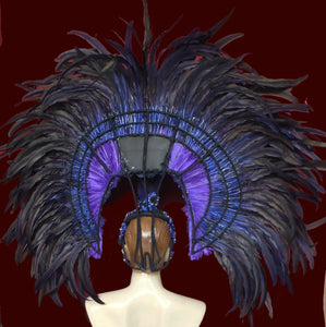 Da NeeNa H075 Vegas Showgirl Cabaret Samba Dancer Carnival Feather Headdress