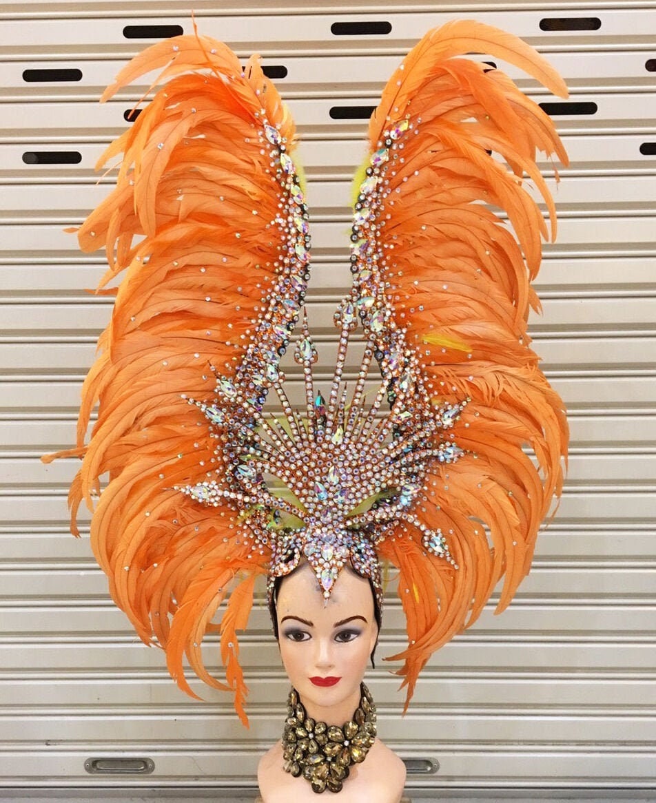 Da NeeNa H738 Diamond Queen Crystal Dance Vegas Showgirl Pageant Headdress