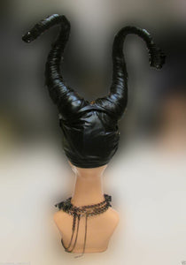 Da NeeNa H203 Maleficent Demons Leather Cabaret Showgirl pageant Headdress