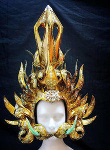 Da NeeNa H819 HUT Asian Hindu Giant Monster Prince Parade Showgirl Vegas Headdress