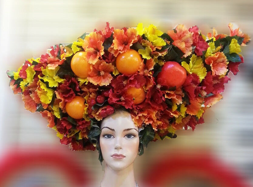 Da NeeNa H093A Showgirl Carmen Miranda Tropical Blooming Flower Fruit headdress