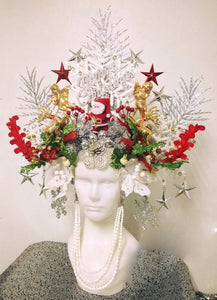 Da NeeNa H1003 Merry Christmas Celebration Dance Vegas Showgirl Headdress