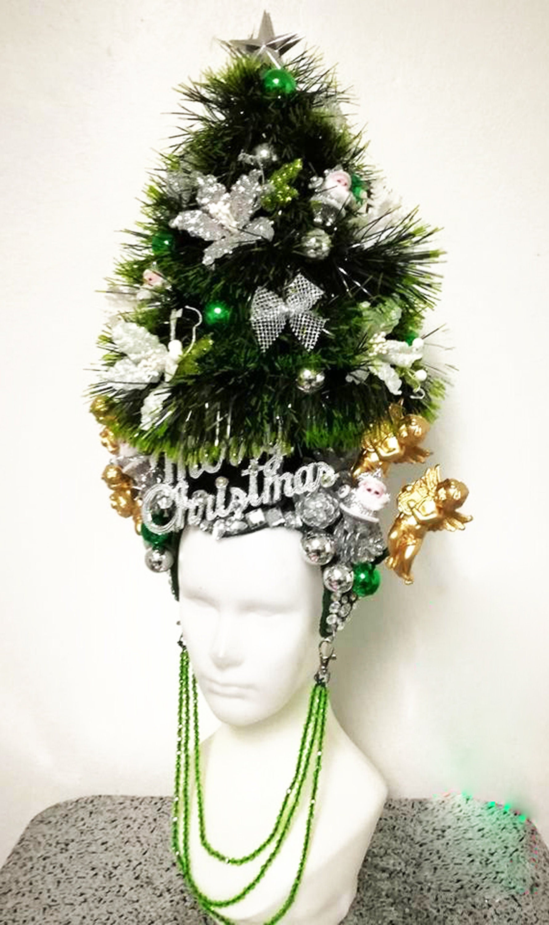 Da NeeNa H1006 Merry Christmas Celebration Dance Vegas Showgirl Headdress