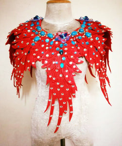 Da NeeNa B1005 Flower of X ' Mas Vegas Pageant Showgirl Shoulder Shoulder Pieces