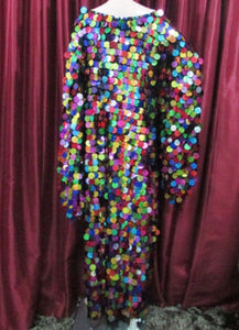 Tailor Da NeeNa BAL Vegas Showgirl Dance Drag Queen Rainbow Dress