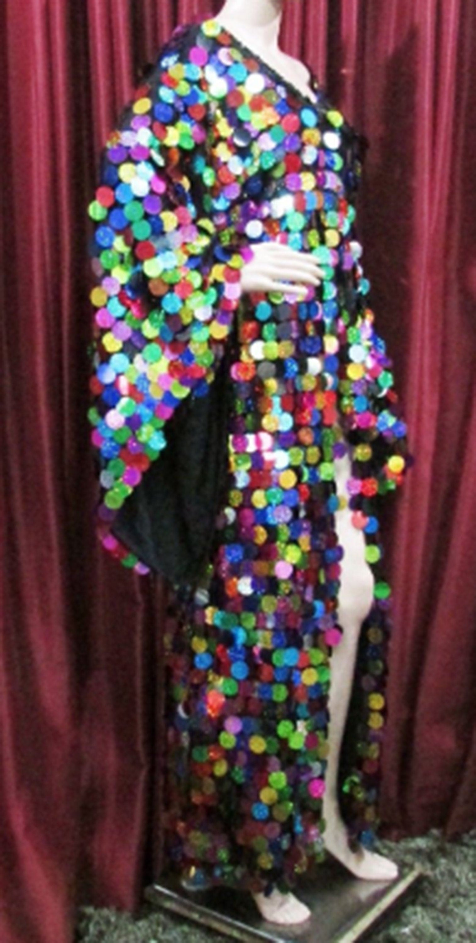 Tailor Da NeeNa BAL Vegas Showgirl Dance Drag Queen Rainbow Dress