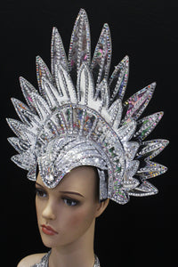 Da NeeNa H1024  158War of Sky Vegas Burlesque Cabaret Stage Showgirl Drag Headdress