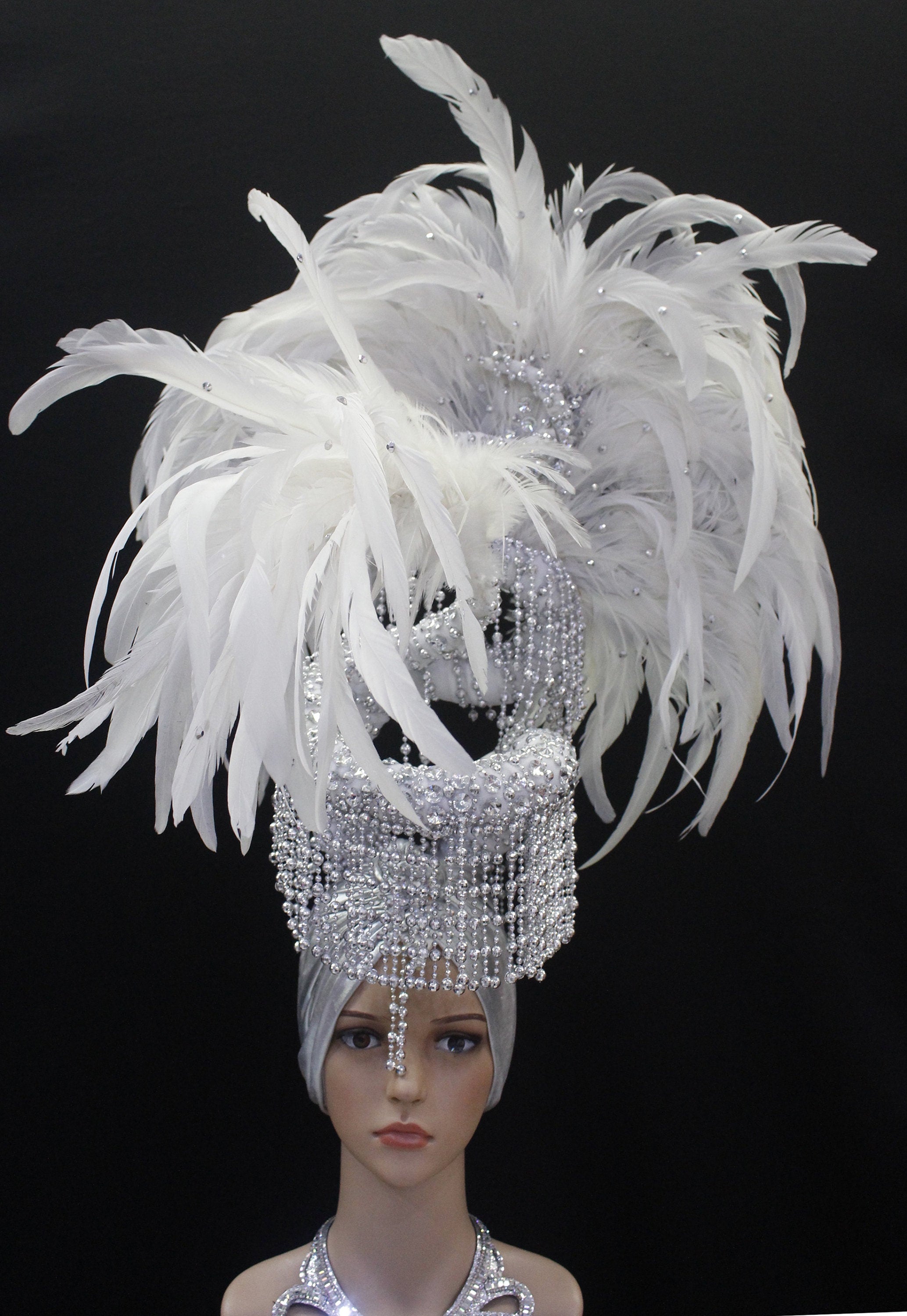 Da NeeNa H1034 Little Medusa Crystal Pageant Vegas Showgirl Dance Headdress