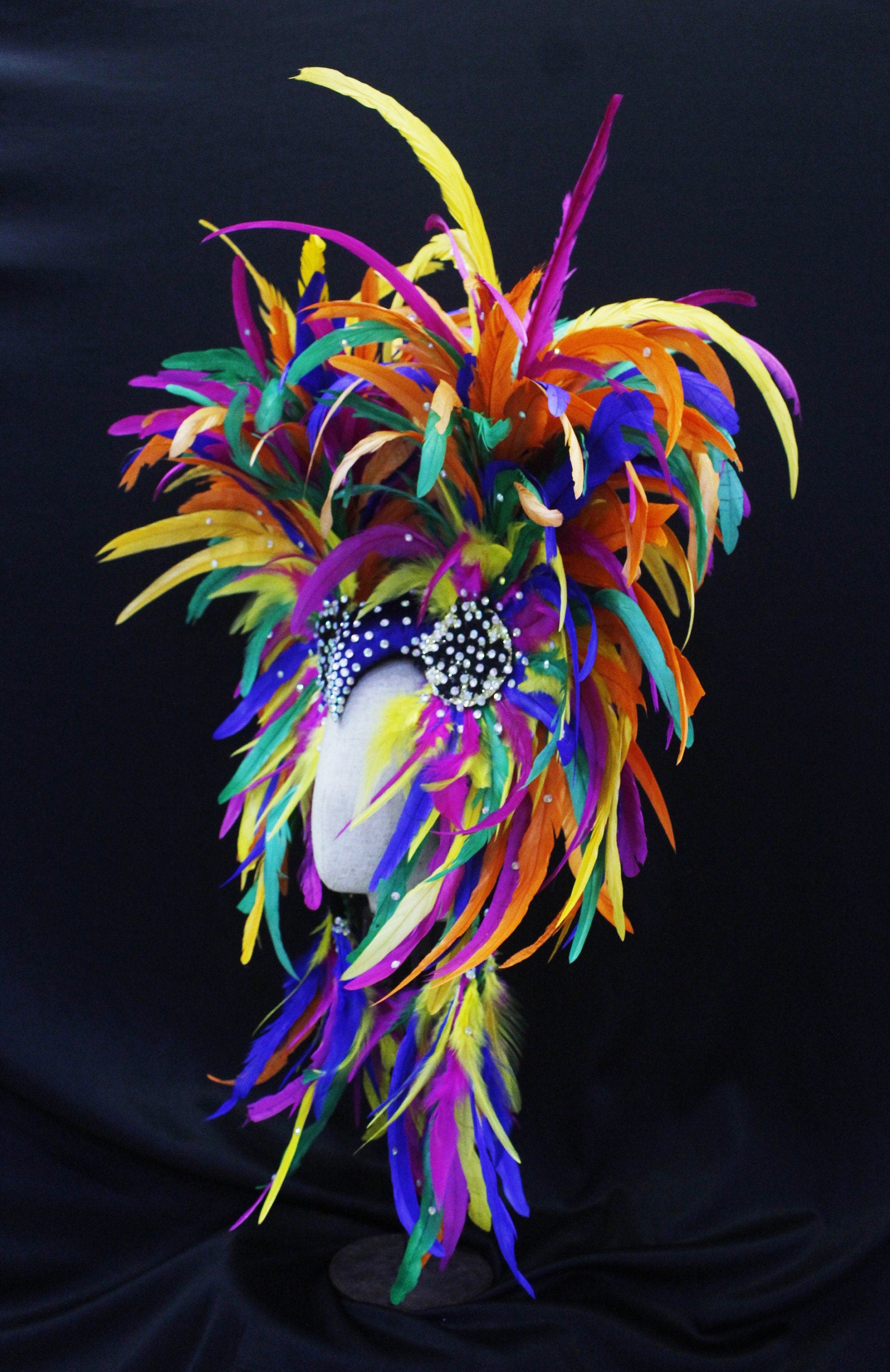 Da NeeNa H1031 Queen of Dance Feather Drag Gay Pride Parade Pageant Vegas Headdress