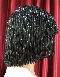 Da NeeNa WIG Bead Fancy Cher Showgirl Bob bang Short Hair Beaded Wig