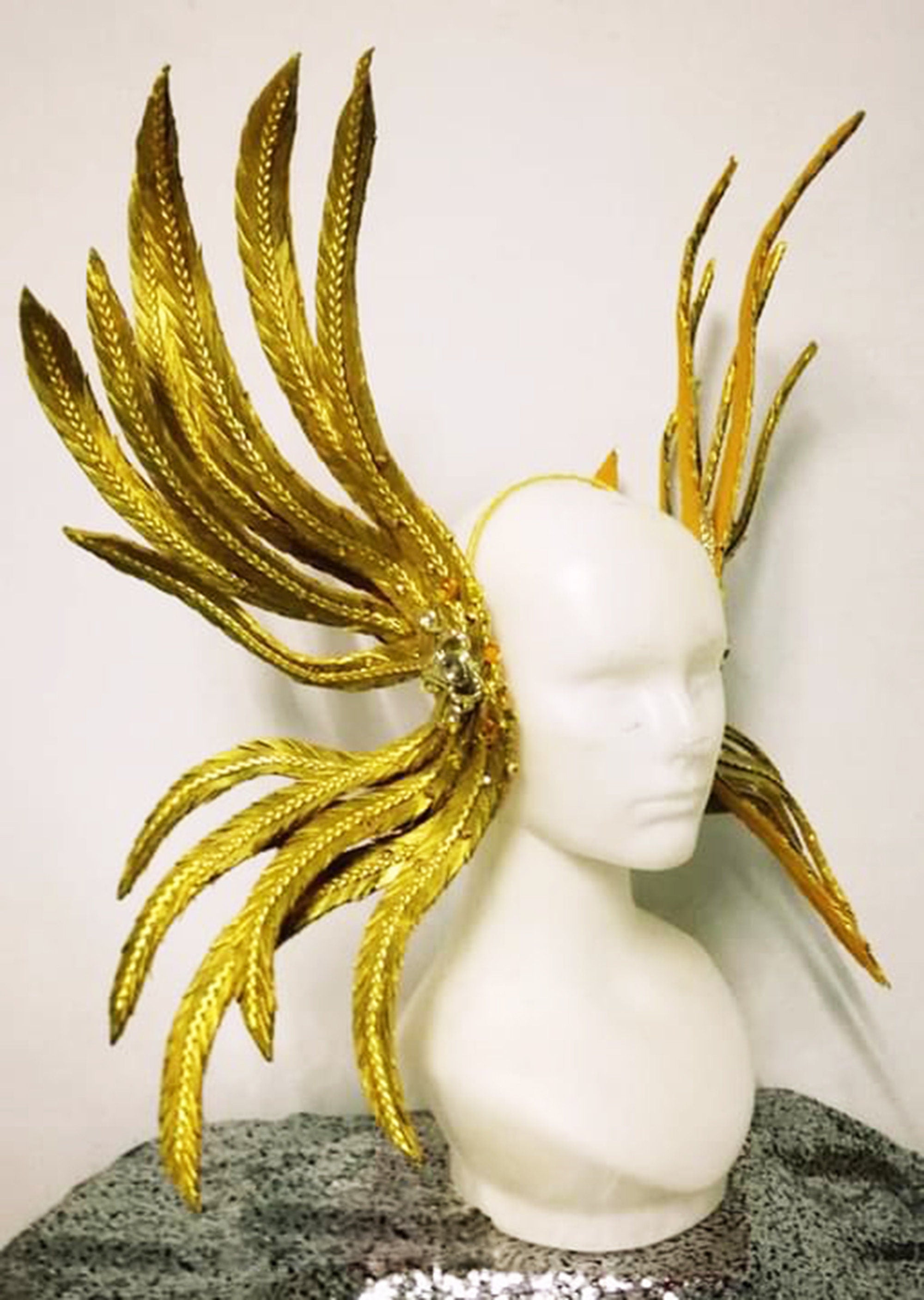 Da NeeNa H1041 Lightning bird Queen Vegas Burlesque Cabaret Showgirl Headdress