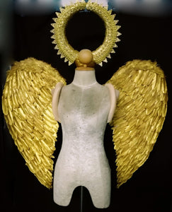 Da NeeNa B1042 Cupid Parade Showgirl Victoria Angel Headdress Wings Backpiece