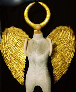 Da NeeNa B1042 Cupid Parade Showgirl Victoria Angel Headdress Wings Backpiece