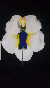 Da NeeNa HUT C1061 Moon Orchid Frangipani Magnolia Flower Princess Headdress Wings Shoulder Pieces