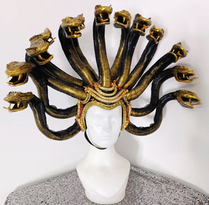 Da NeeNa H866B Giant Snake Naga Cobra Medusa Vegas Cabaret Showgirl Headdress