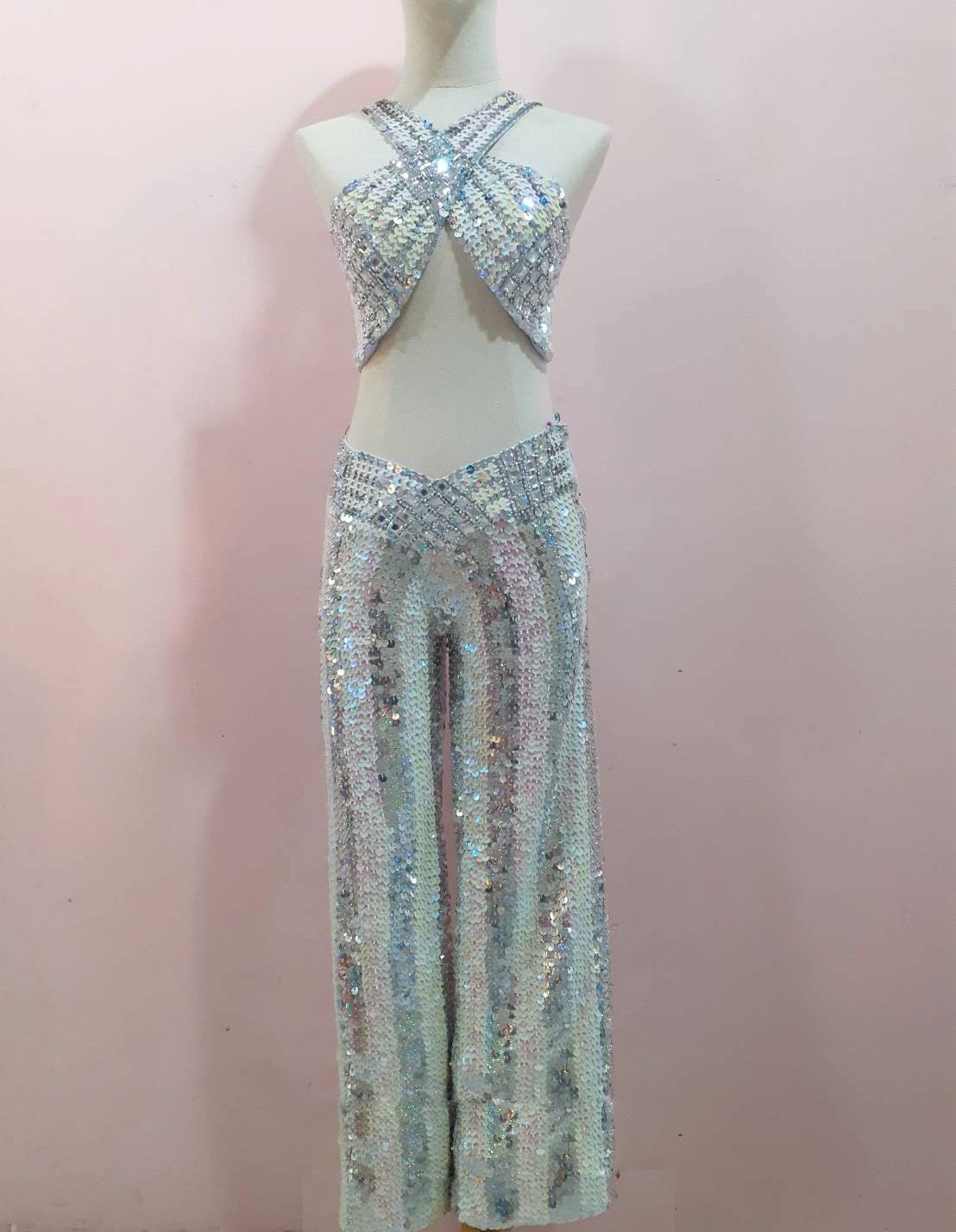 Da NeeNa M1035 Cher & Elton John Showgirl Stage Vegas Dance Costume XS-XL