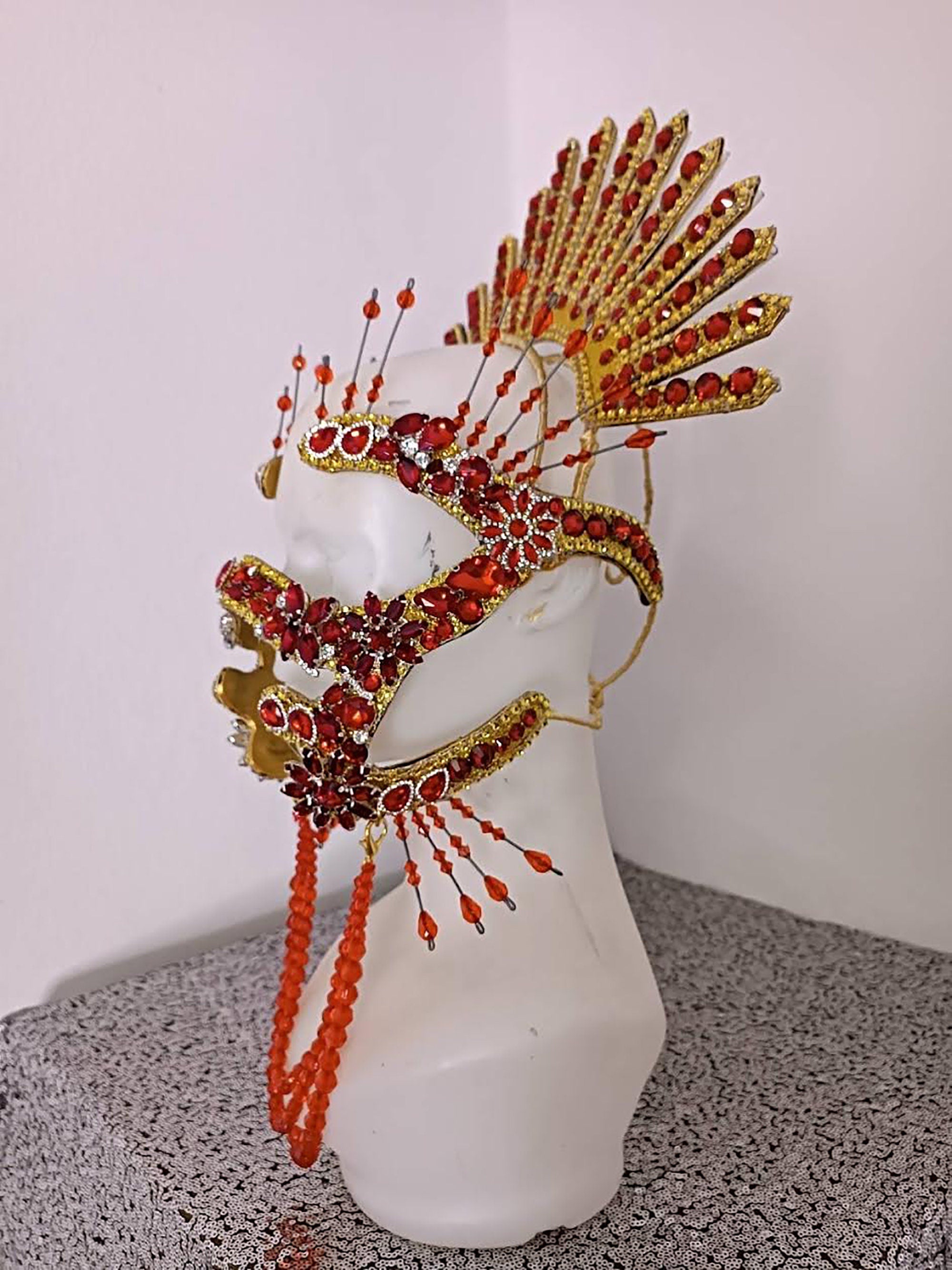 Da NeeNa H1083 Maya Festival Pageant Dance Vegas Drag Cabaret Showgirl Headdress