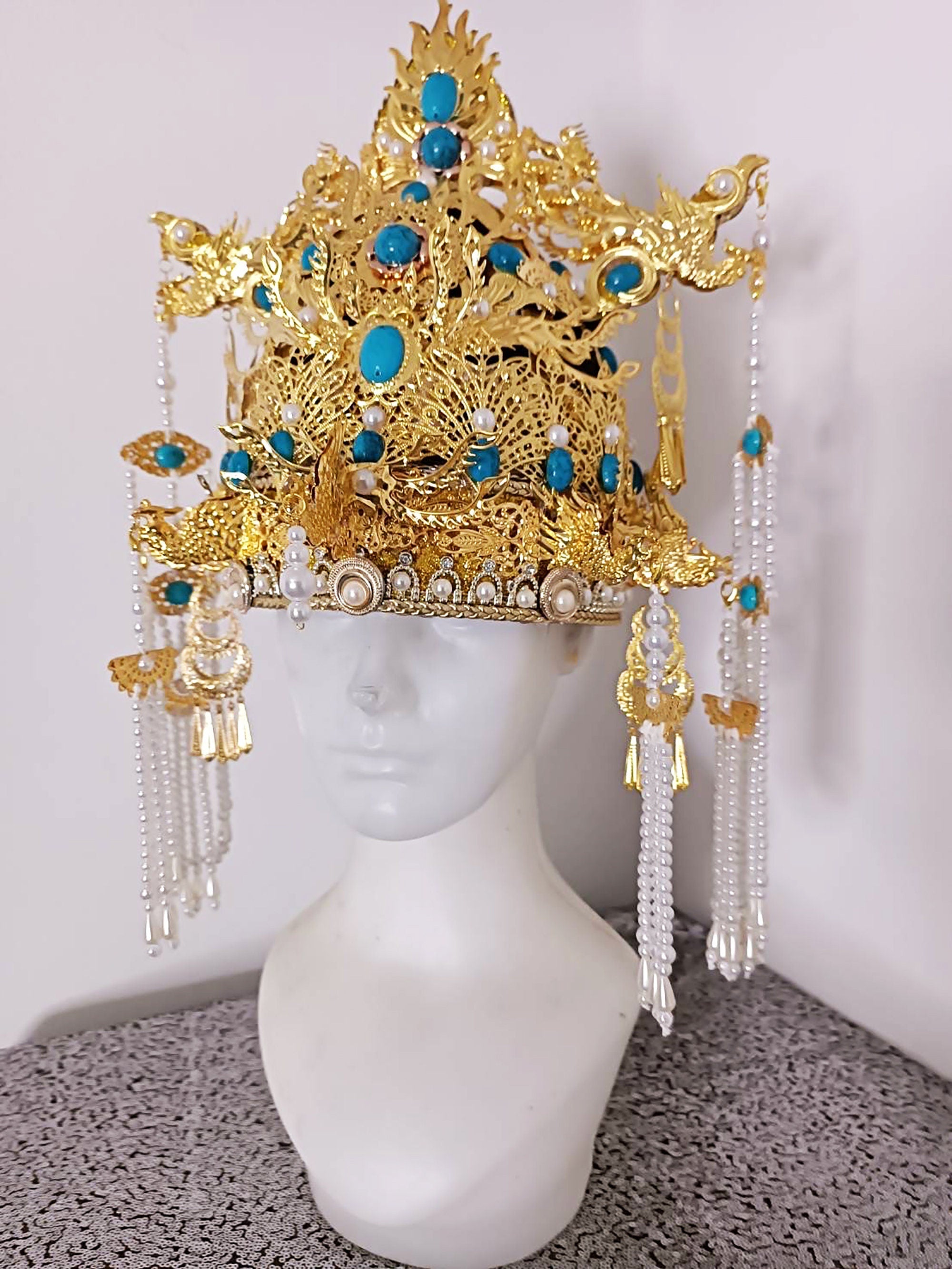 Da NeeNa H1085 ASean Chinese Japanese Emperor Dancer Pageant Headdress