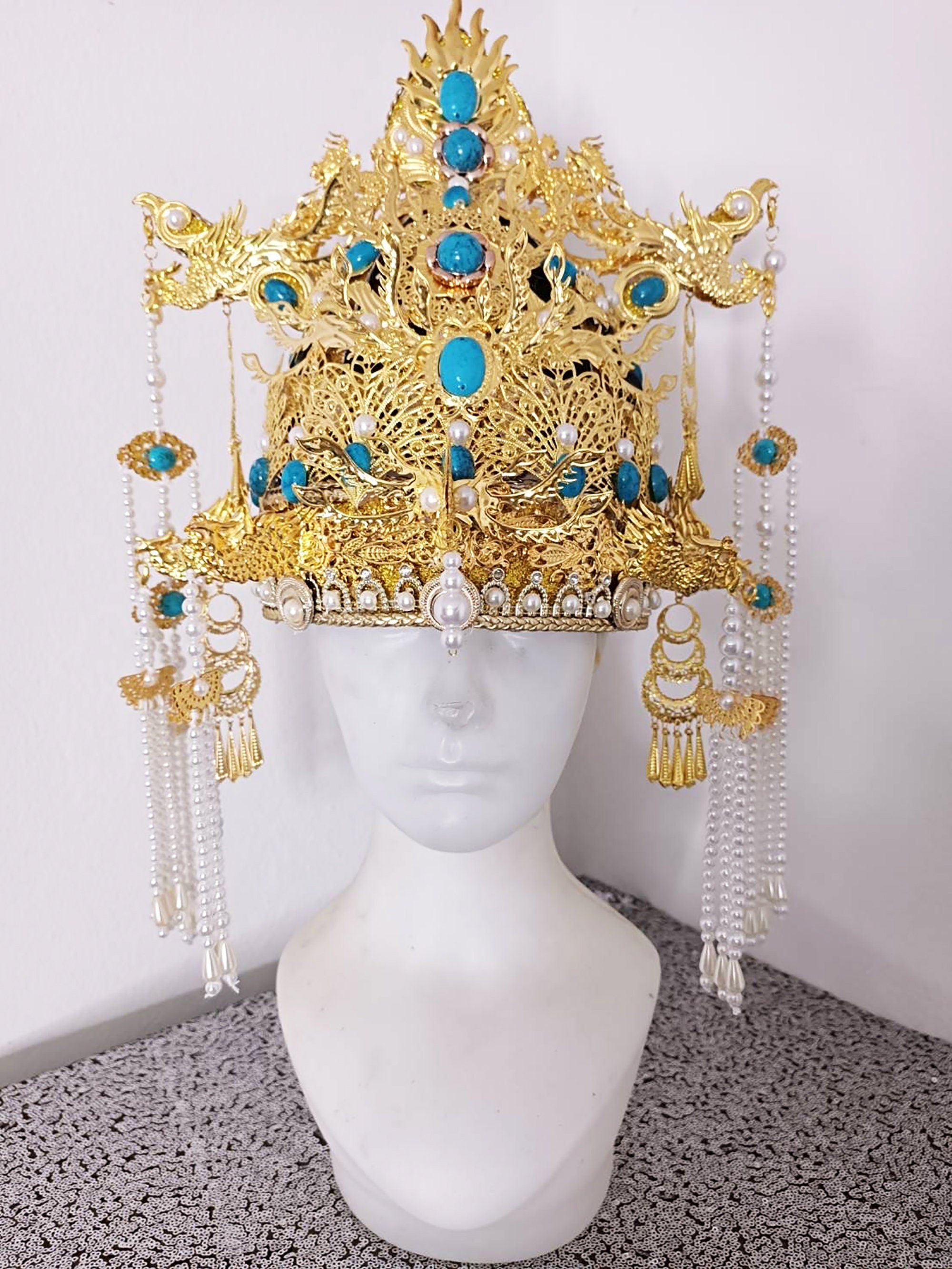 Da NeeNa H1085 ASean Chinese Japanese Emperor Dancer Pageant Headdress