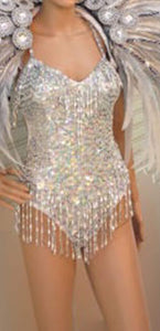 Da NeeNa C0707 Showgirl Dance Vegas Feather Moulin Costume set XS-XL