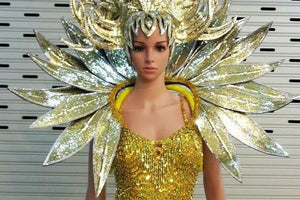 Da NeeNa C726 Forest Warrior Crystal Dance Wings Headdress Costume Set XS-XL