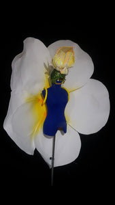 Da NeeNa HUT C1061 Moon Orchid Frangipani Magnolia Flower Princess Headdress Wings Shoulder Pieces