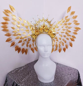 DaNeeNa H1105 Goddess Bird Prince Asian Pageant Vegas Dance Showgirl Headdress