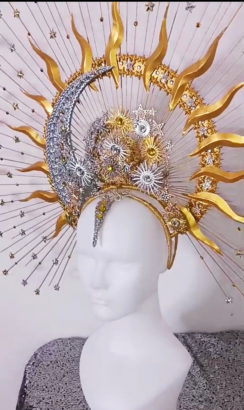 Da NeeNa H1116  The Universe King Vegas Cabaret Showgirl Pageant Headdress