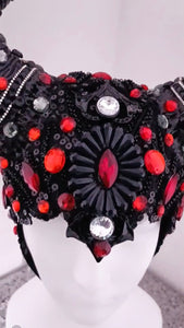 Da NeeNa H1120 Beyond Devil Vegas Cabaret Showgirl Pageant Headdress