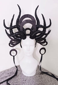 Da NeeNa H1115 Chinese Modern Devil Medusa Vegas Cabaret Showgirl Pageant Headdress