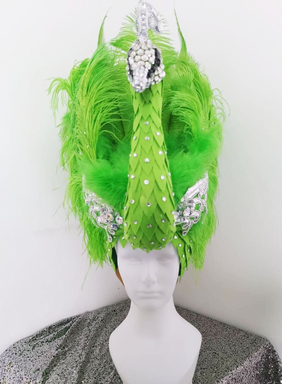 Da NeeNa H1000 Bird of Paradise Pageant Vegas Dance Crystal Headdress