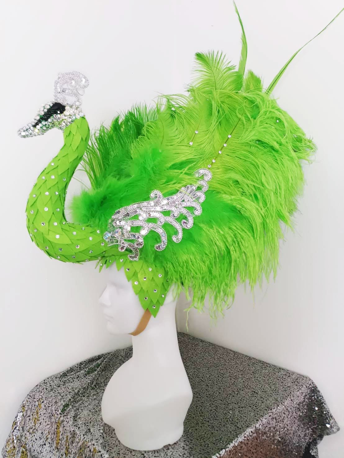 Da NeeNa H1000 Bird of Paradise Pageant Vegas Dance Crystal Headdress