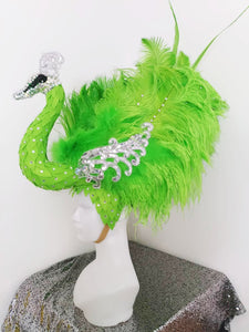 Da NeeNa H1000 Bird of Paradise Pageant Vegas Dance Crystal Headdress