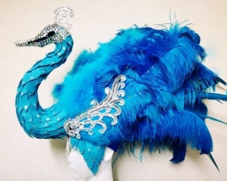 Da NeeNa H1000 Bird of Paradise Pageant Vegas Dance Crystal Headdress