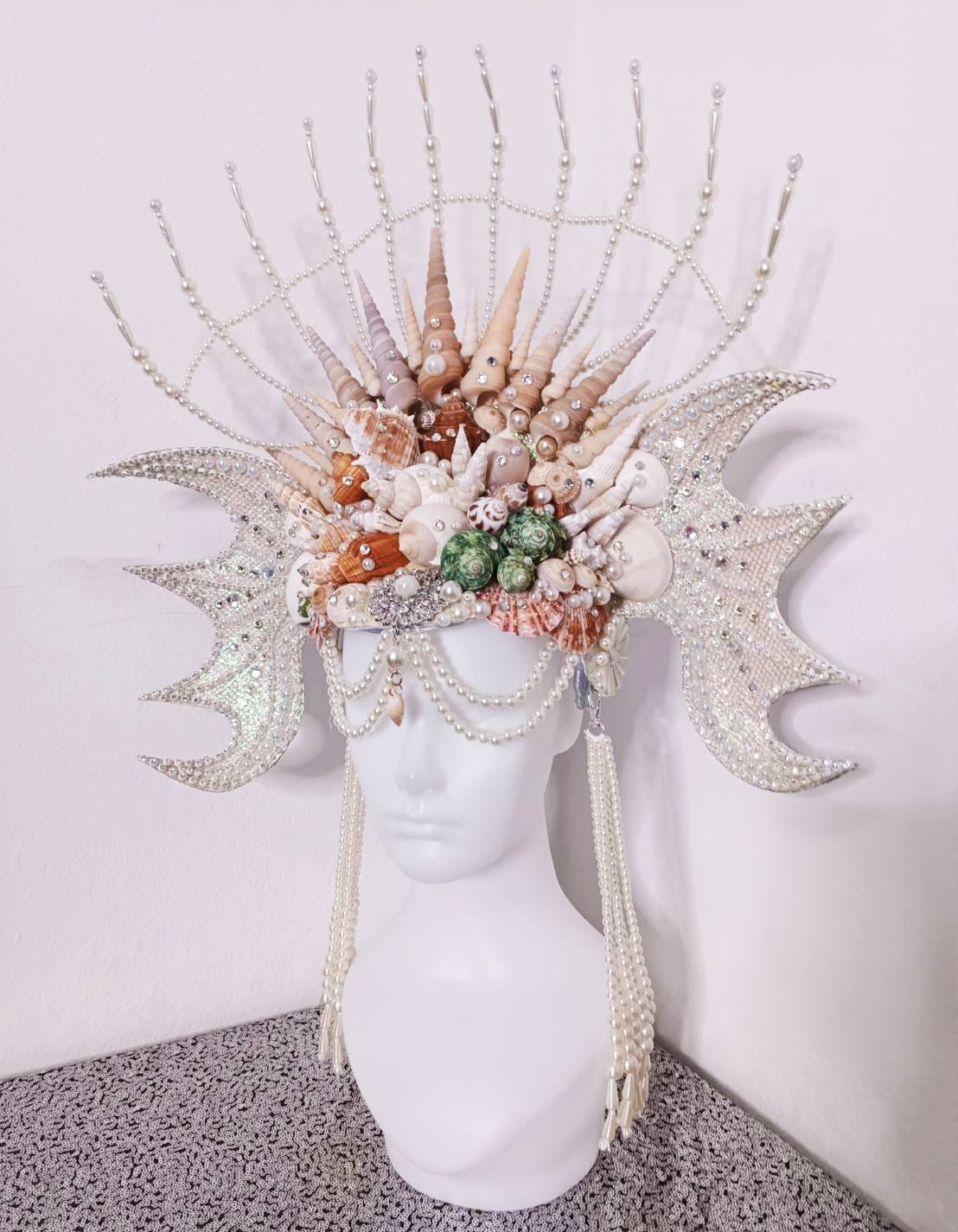 DaNeeNa H1106 Aqua Woman Queen Pageant Vegas Drag Dance Showgirl Headdress