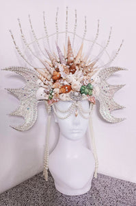 DaNeeNa H1106 Aqua Woman Queen Pageant Vegas Drag Dance Showgirl Headdress