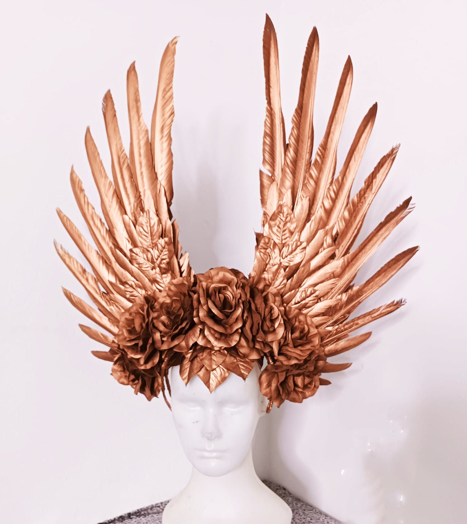 DaNeeNa H1124 In Love Angle Bird Pageant Vegas Dance Showgirl Headdress