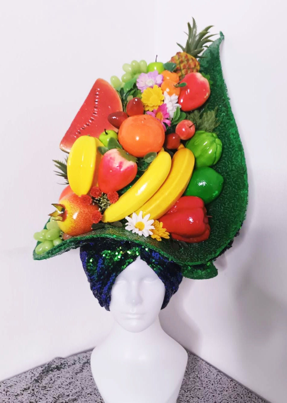 Da NeeNa H1125 The Fruity Angel Burlesque Vegas Showgirl  Pageant Dance Headdress